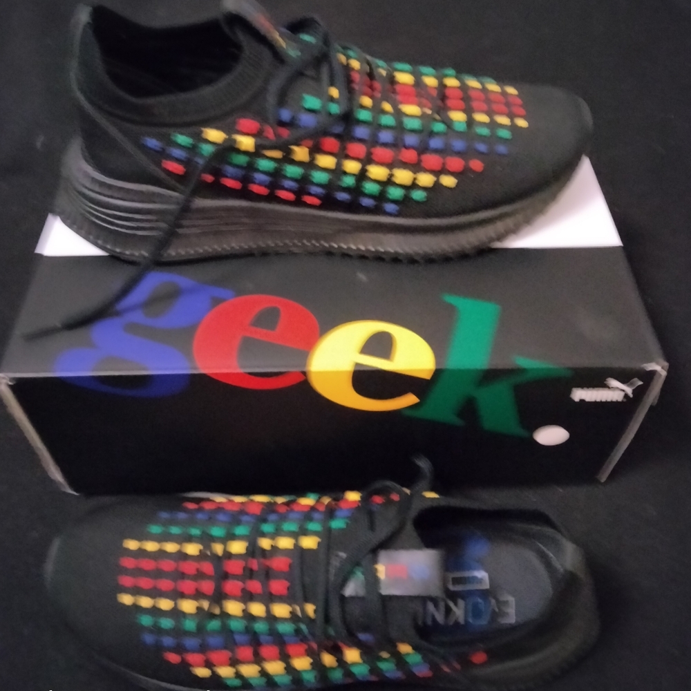 Puma men's size 9 Avd Fusegeek knit shoes